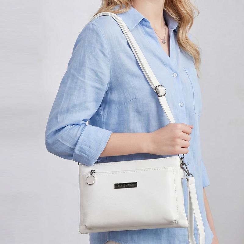 Middle-aged Mother Bag Female PU Messenger Bag Multi-layer Shoulder Bag