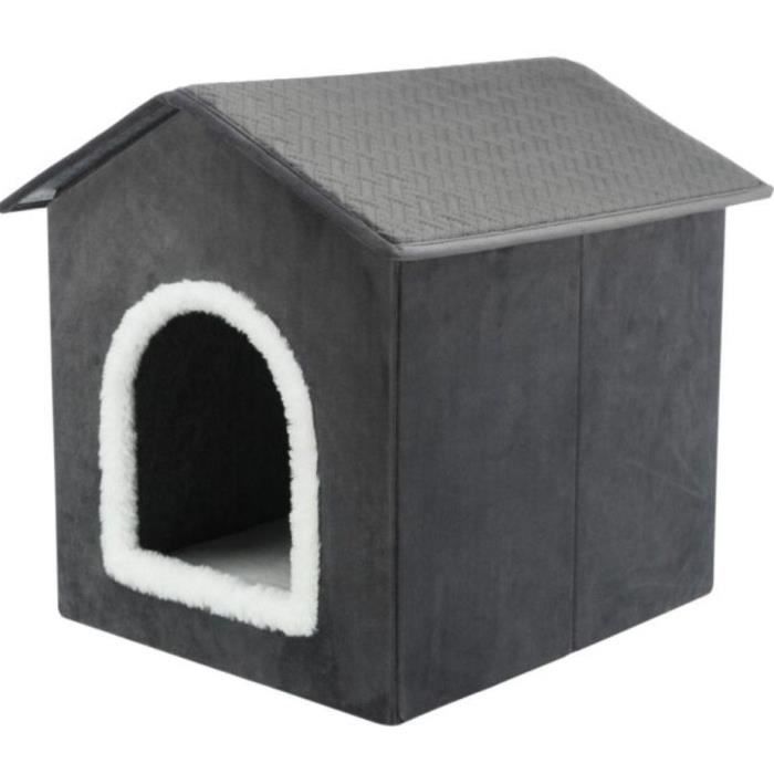 TRIXIE Maison Animaux De Compagnie Livia 38x41x44 Cm Gris Et Blanc 442666