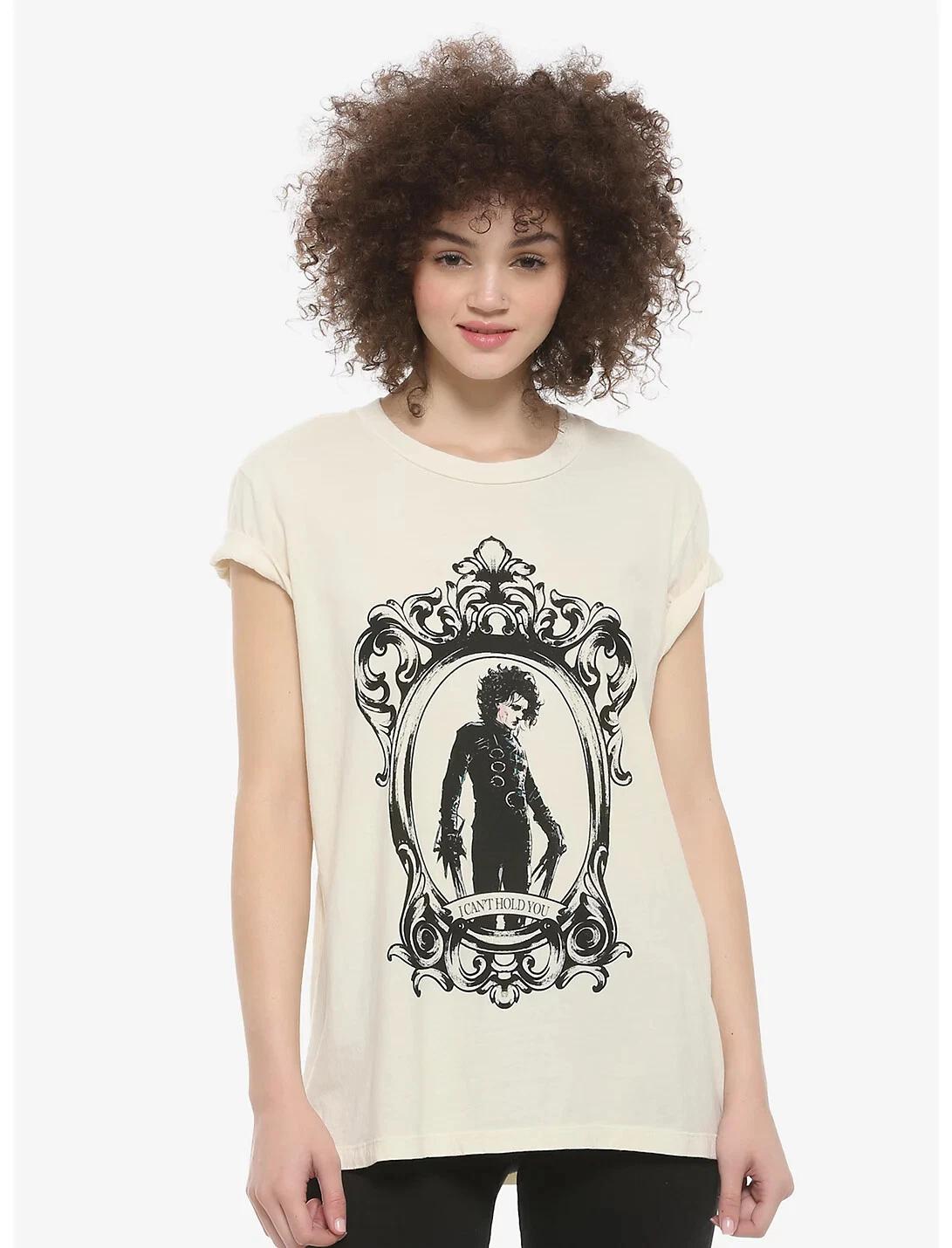 Edward Scissorhands Juniors Frame I Can t Hold You Shirt New Large S