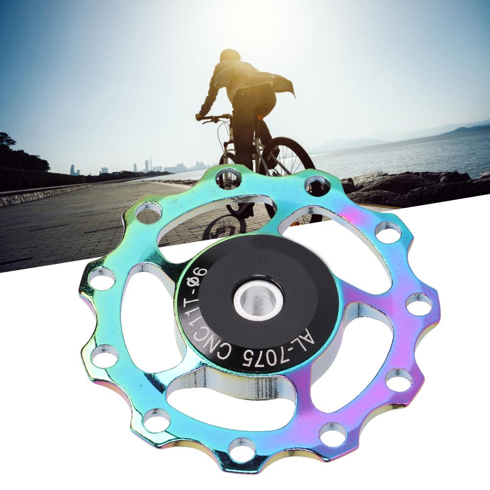 Mountain Bike Aluminium Alloy Rear Derailleur Pulley Bearing Guide Pulley Bicycle Cycling Accessory