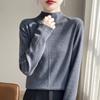 Semi-Turtleneck Bottoming Shirt, Spring New Slim-Fitting And Thin Knitted Sweater, Diamond-Encrusted Wool Inner With Long-Sleeved Top