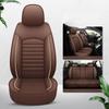 5-Seat Car Seat Covers + Headrest Pillow, Curved PU Leather, Light Luxury, Comfortable, Breathable, Simple and Stylish Car Seat Cushions