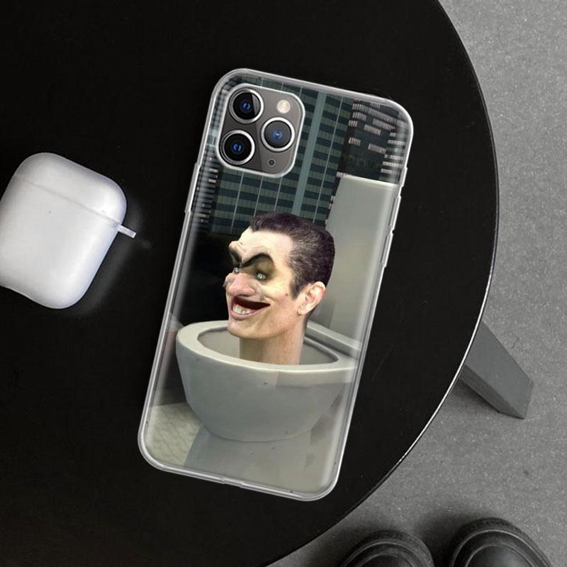 S-Skibidi Toilet Mobile Cell Phone Case Cover for iPhone 11 12 13 Mini 14 15 Plus 16 Pro Max 17 Air 7 8 + SE Art Customized Fund