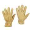 Pair Welding Gloves WearResistant Cow Split Yellow Labor Protection for Drivers Carry(XL )