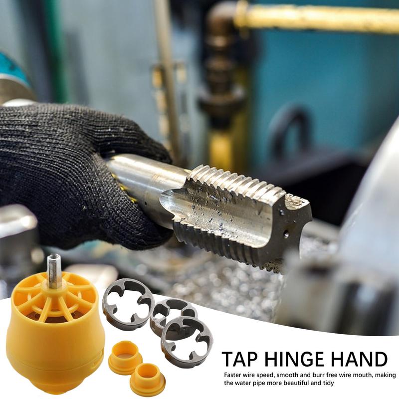 6pcs Pipe Threader Plumbing Tool Kit Thread Maker Tool Convenient Pipe Threader Kit Full Grinding for Household Water Pipe