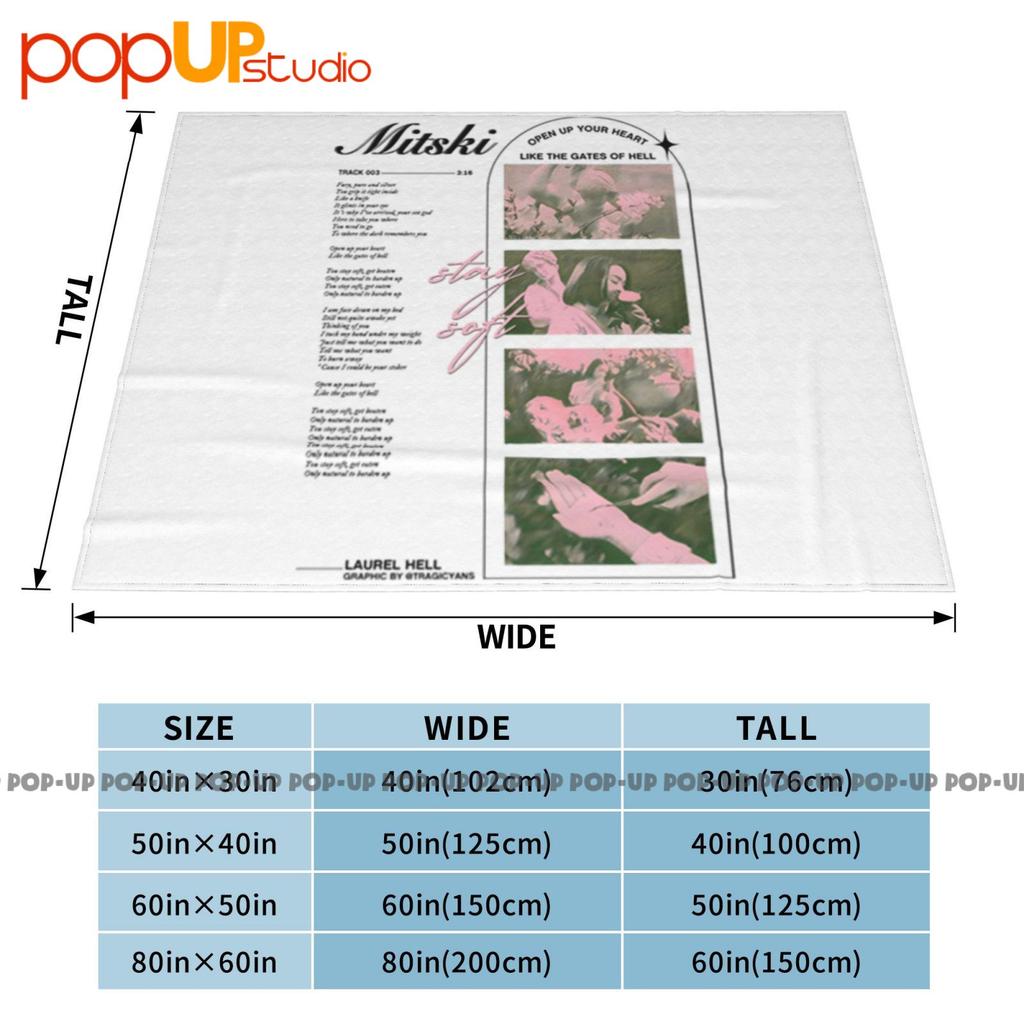 Mitski Blue Diner Merch Lauren Hell Mitsk Ultra-Soft Blanket Quilt Winter Sofa Cover Bed Covers