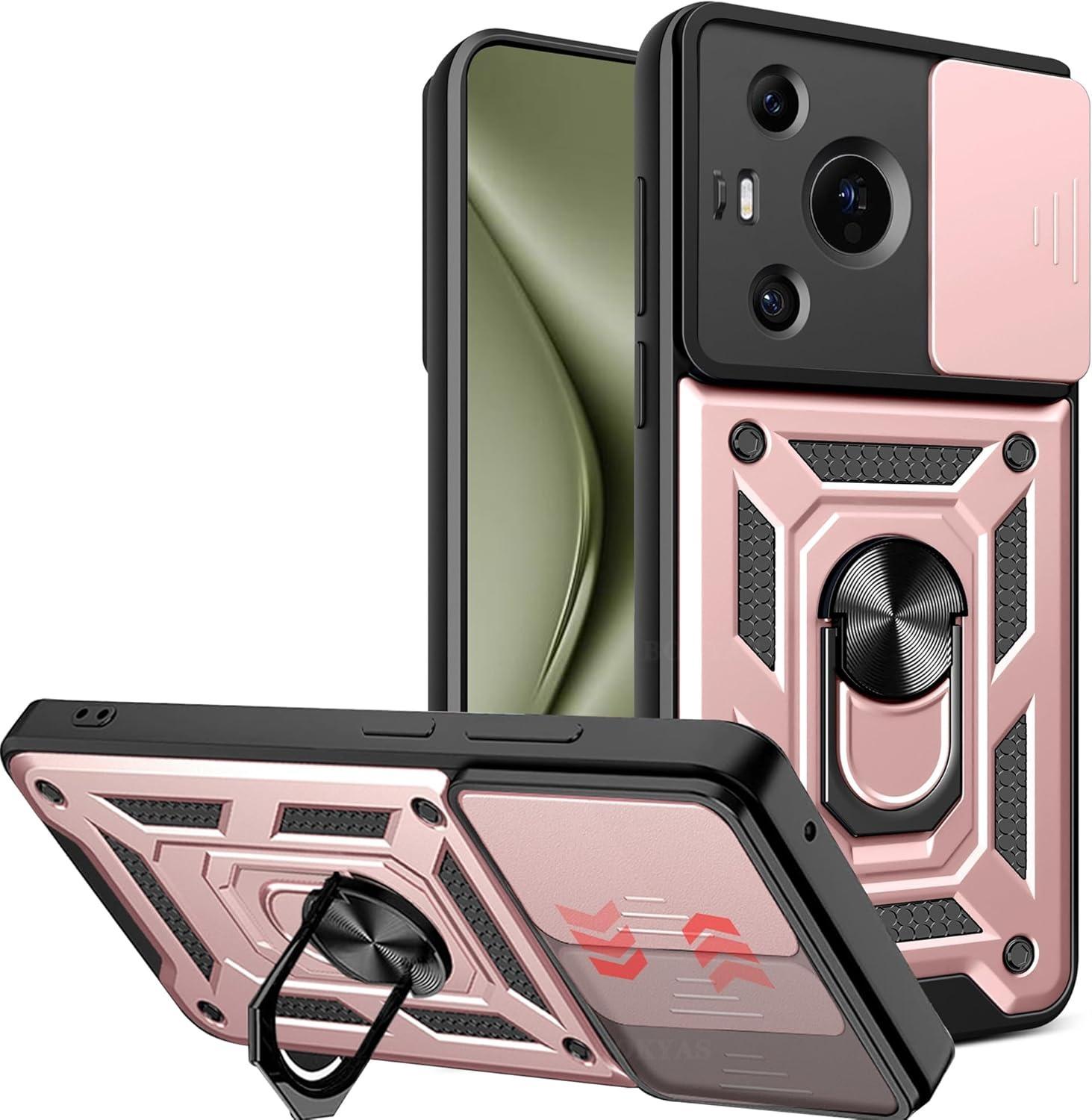 

Чехол Armor для Huawei Nova 12 SE 12S 12i 11 Pro 11i Nova 10 SE, защитный чехол для объектива с кольцом, магнитный держатель, чехол Fundas Huawei Nova 10 SE розового золота