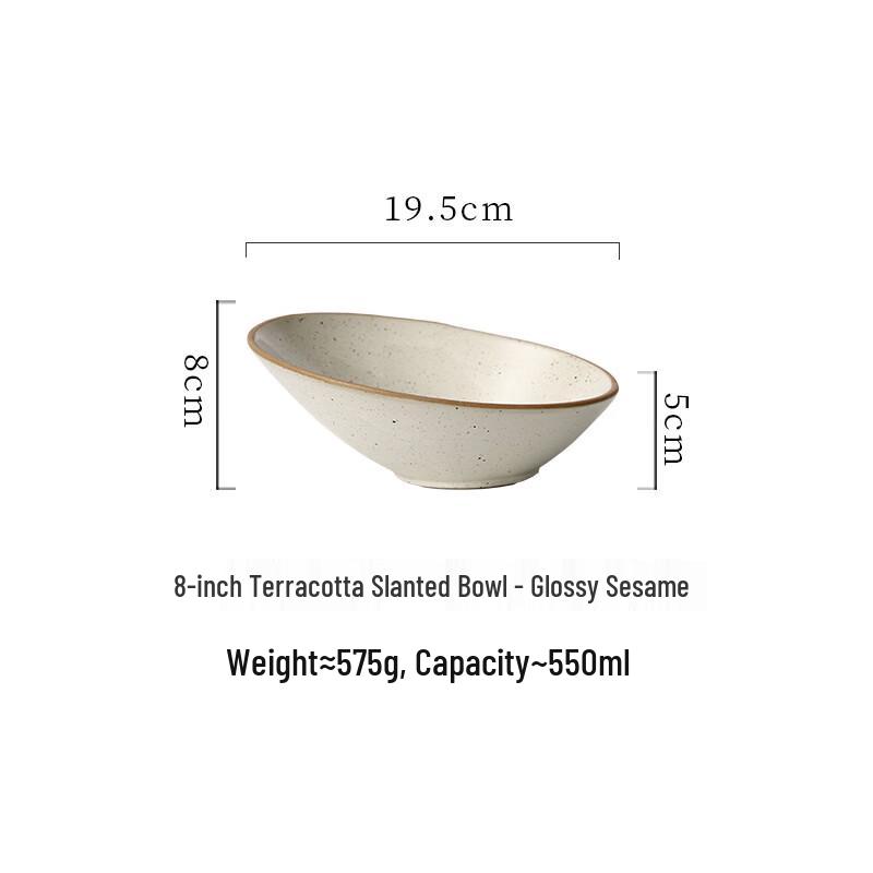 DeO Sternenlicht Keramik Schräge Salatschüssel