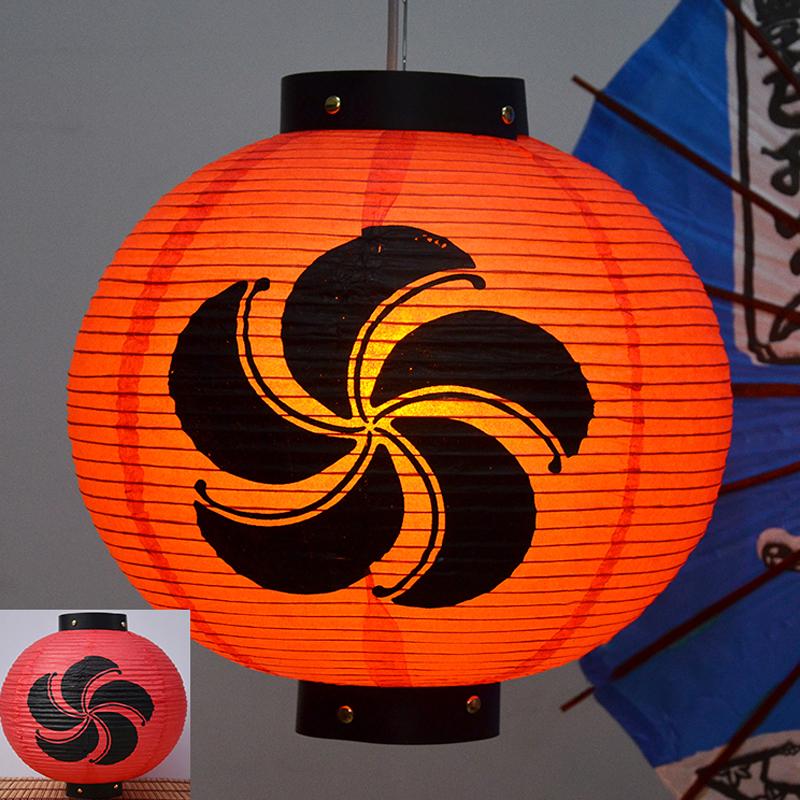 30cm Japanese Paper Lantern Oriental Style Izakaya Sushi Pub Lantern Sakura Restaurant Festival Hanging Lantern Advertising Sign