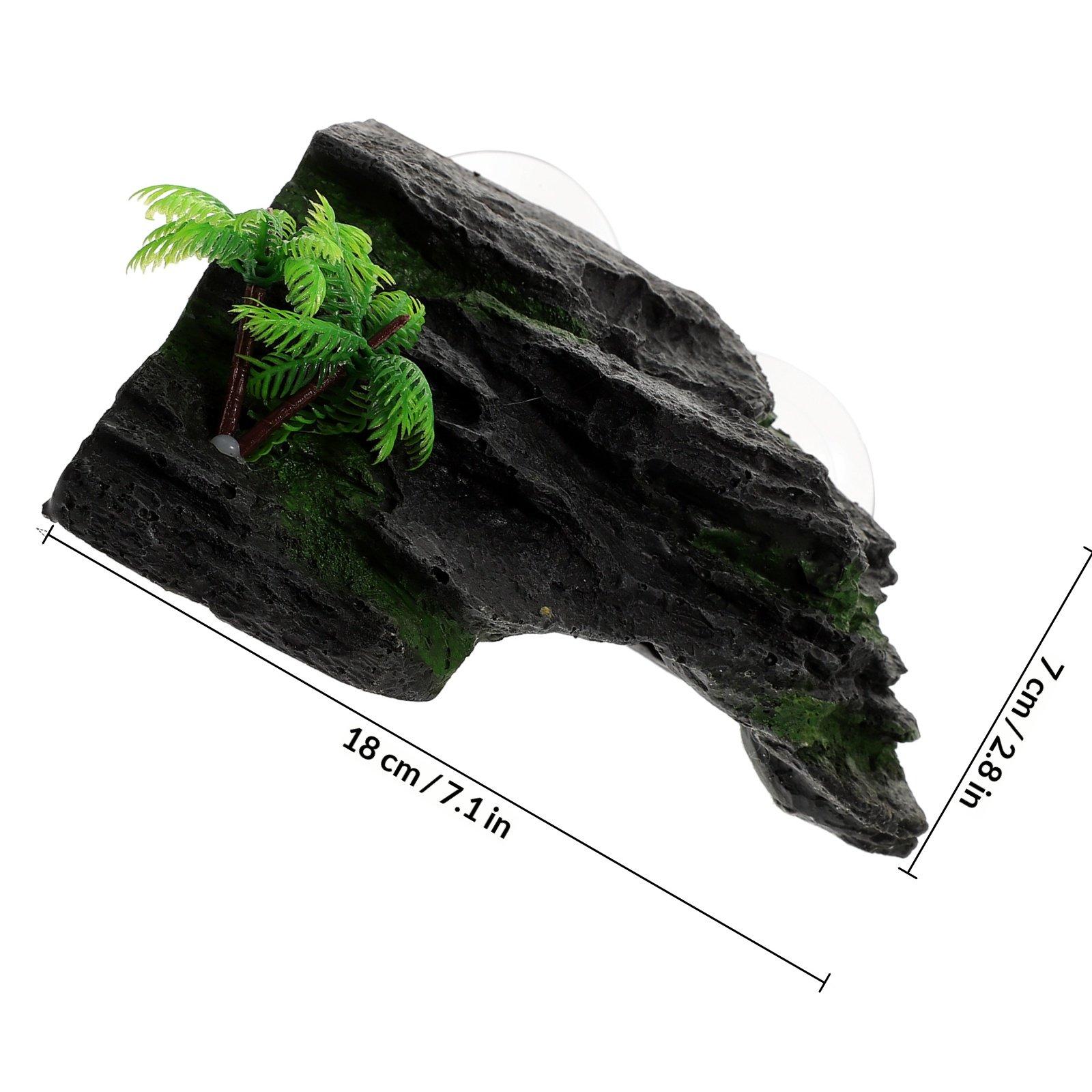 

Basking Platform for Aquatic Turtles Extra Large Turtle Tank Decor Rocks Reptile Habitat Decoration Climbing Surface Healthy чёрный