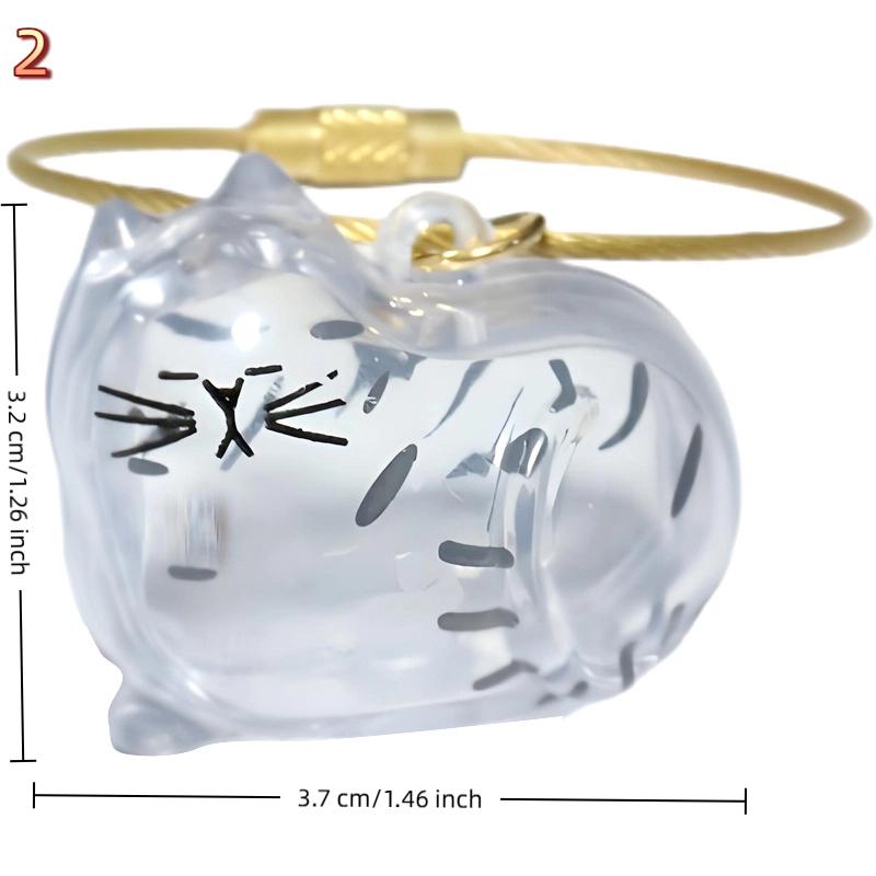 Cat Keychain Pendant Backpack Cat Hair Storage Box Hanging Cat Bag Hanging Pet Hair Grooming Souvenirs