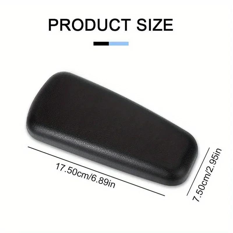 

Автомобильная накладка на колени из искусственной кожи – Подушка-поддержка для ног и бедер из пены с памятью (6.89×2.95 дюйма) для Универсального Комфорта Салона Автомобиля чёрный