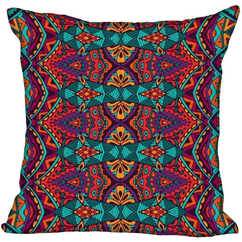 Invisible Zipper Throw Pillowcase Famous Art Floral Home Decor Satin