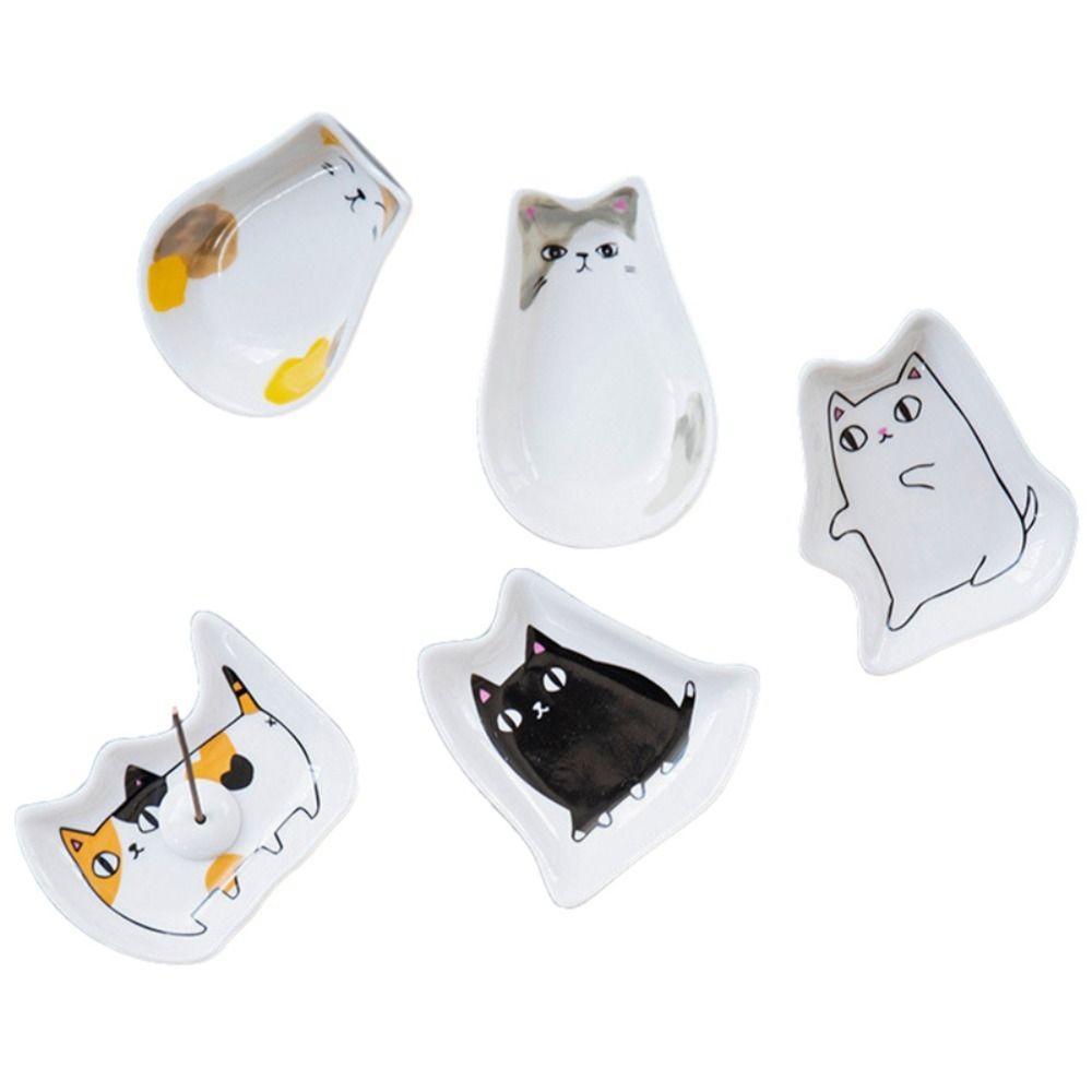 Accessories Vinegar Kitten Shaped Sauce Dish Dessert Dish Seasoning Plate Fruit Snack Tray