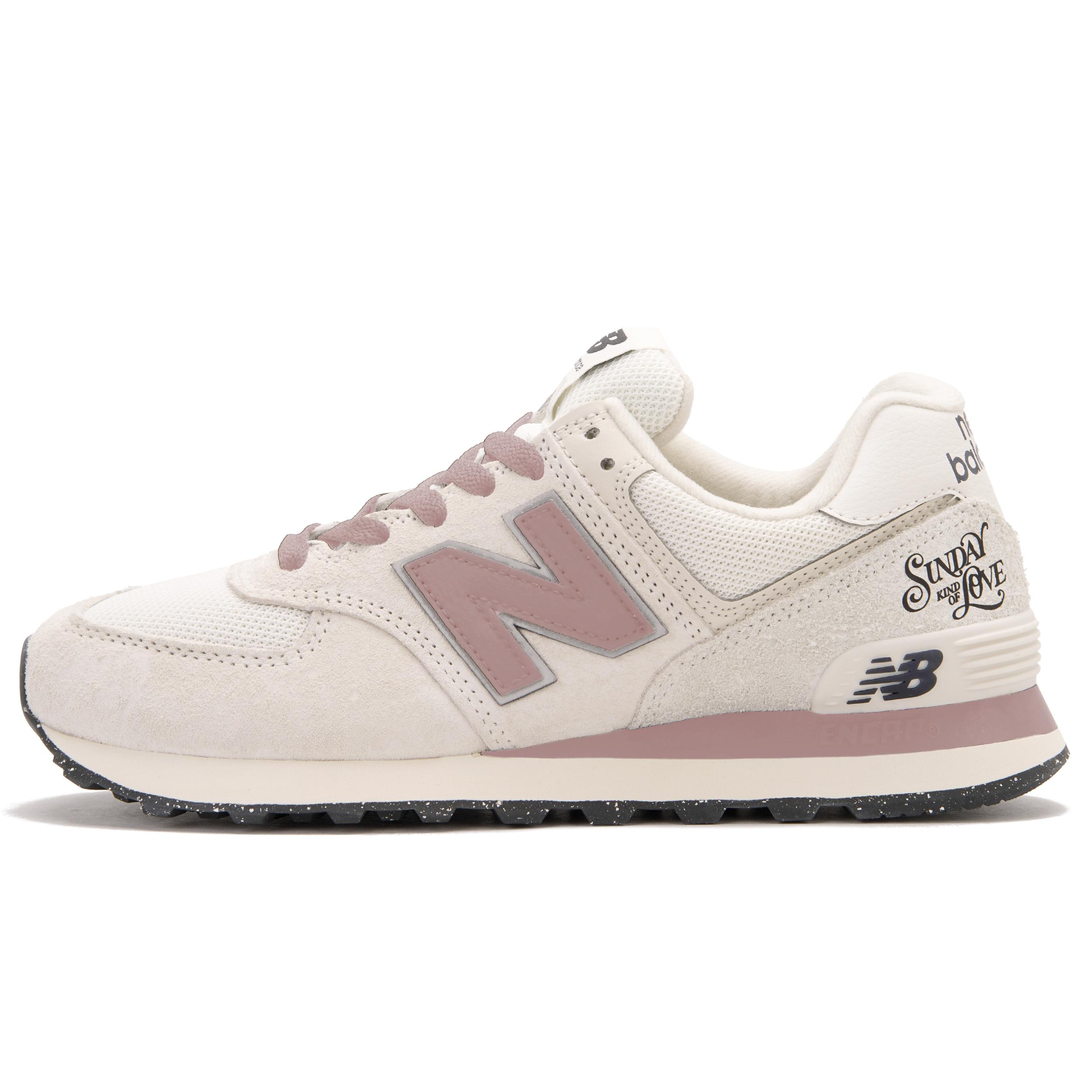 New Balance NB 574 Low top Running Shoes Unisex Pink White U574LS2(Team1622-) 37