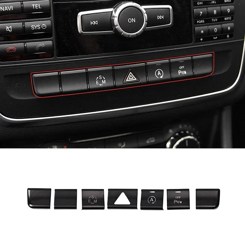 Autocollants Boutons De Climatiseur De Console De Voiture, Garniture Pour Mercedes Benz Gla, Xachcla, C117, Classe A B, W176
