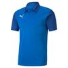 Color Block Casual Comfortable Short Sleeve Polo Shirt Unisex Tops Blue 656577-02