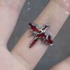 Cross Butterfly Personality Open Ring Female  Sweet Cool Hottie Unisex Style Unique Index Finger Ring
