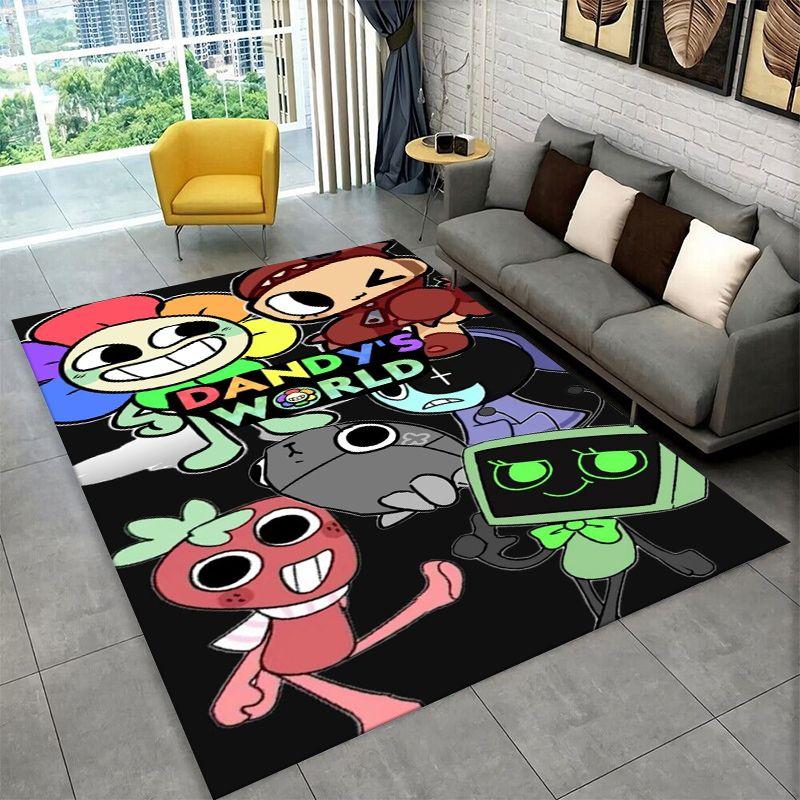 Tappeto Antiscivolo Dandy World Cartoon per Soggiorno, Camera da Letto, Sala Giochi, Tappeto Morbido Pavimento Tappeto Arredo Casa Stanza Bambini