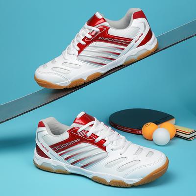 Oddychające buty do tenisa stołowego dla par, antypoślizgowe niskie sneakersy, amortyzujące obuwie tenisowe, nowe, 2025