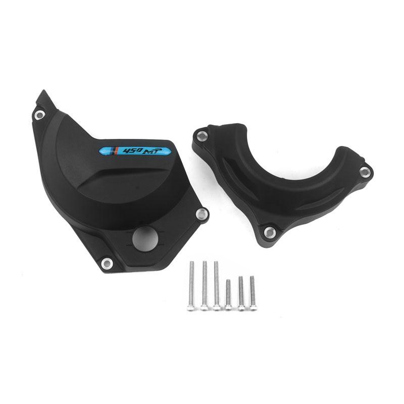 

450MT Motorcycle Engine Stator Guard Cover Protector Side Case Slider Cylinder Cover Guards 450-MT For CFMOTO 450 MT 2023-2024 чёрный