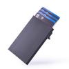 1Pc Hand Push Aluminum Alloy Card Box, Anti-theft RFID Card Bag, Anti-degaussing Automatic Pop-up Bank Card Cover, Credit Card Box