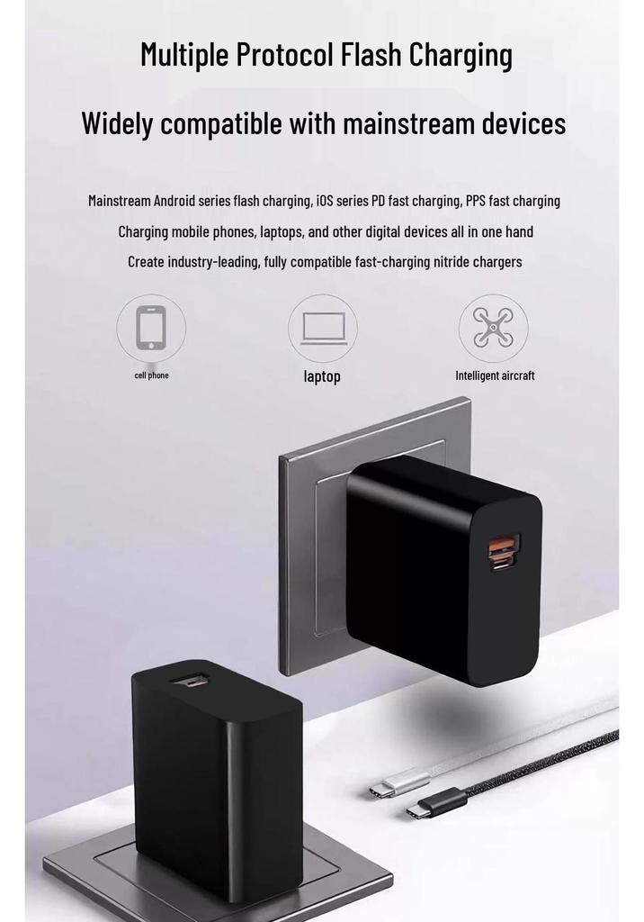 120W Galliumnitrid-Ladegerät für Huawei, Honor, Vivo, Realme, OPPO, OnePlus, Xiaomi