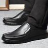 Dad Shoes Genuine Leather Middle-aged and Elderly Breathable Soft Sole First Layer Cowhide Elderly Shoes Non-slip Father Spring Men's Leather Shoes M