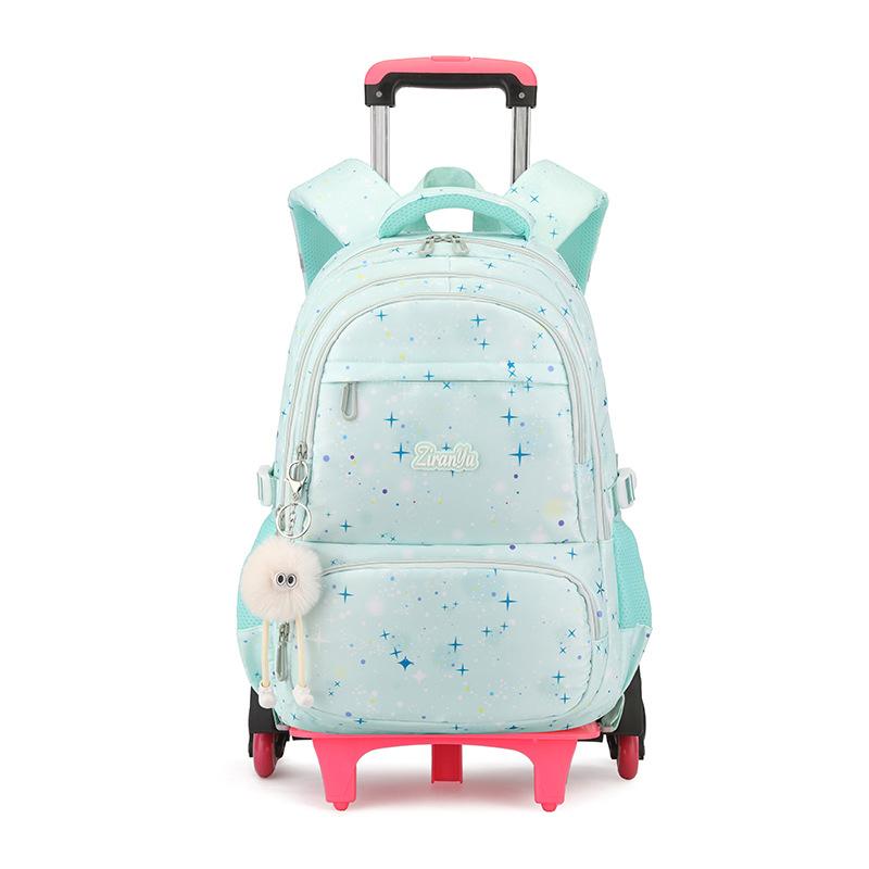 Zaino Scolastico per Bambini Zaino con Ruote per Ragazze Zaino con Ruote Zaino Scolastico per Studenti Con Ruote Trolley Borsa per Libri Bagaglio da Viaggio