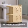 Clear Panels Large Capacity Folding Baby Cabinet Two-Level Nursery