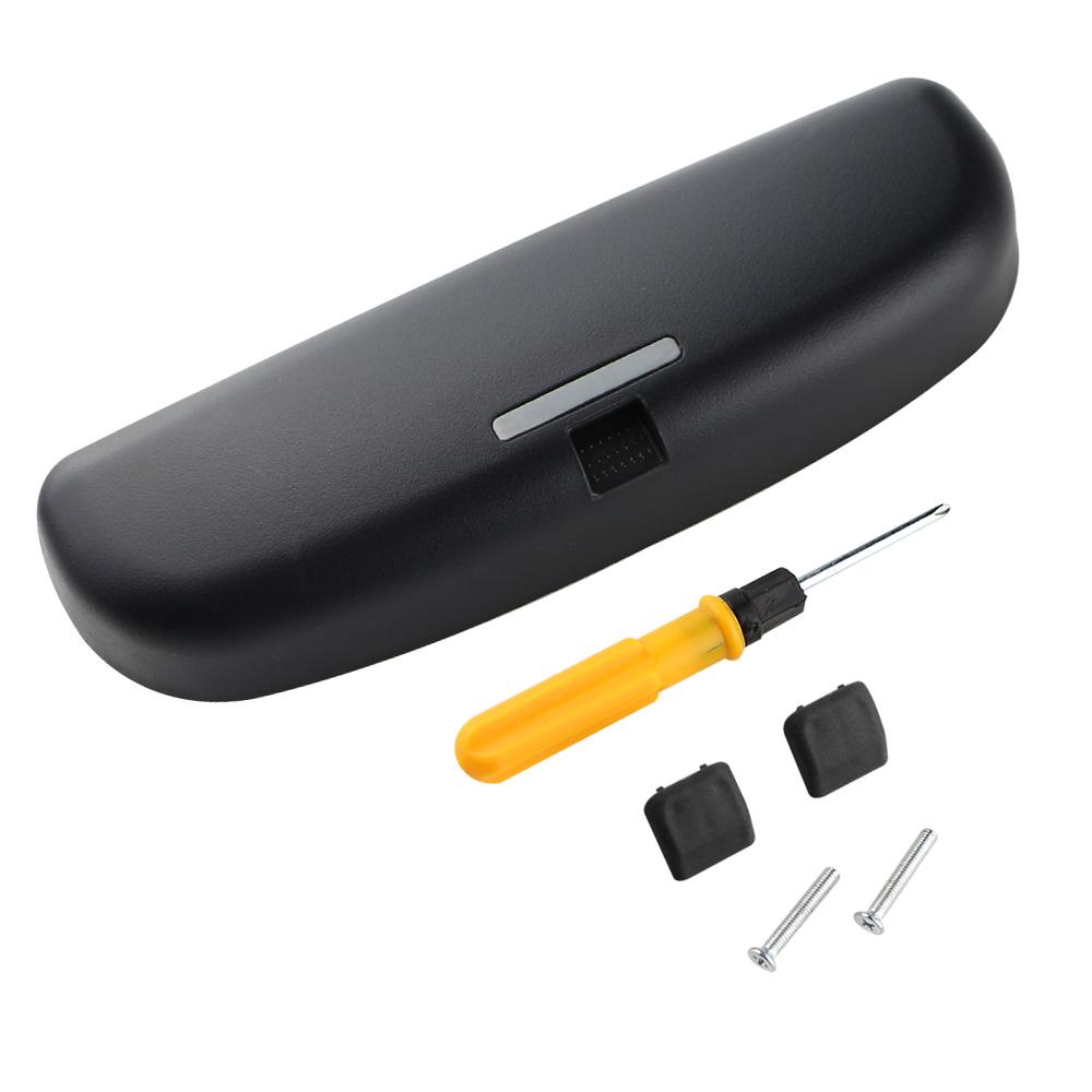 

Для Mitsubishi Pajero Sport Delica Lancer Outlander Xpander Mirage Samurai EX FORTIS Держатель чехла для очков Коробка для хранения солнцезащитных очков чёрный