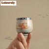 1pc/lot Dunhuang Apsaras Tea Cup Zen Ceramic Bundle Mouth Cup Small Tasting Mug Antique Tea Pair Chinese Teaware Gifts 11ml
