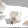 Pearl Shell Coffee Cup European Style Creative Coffee Cup Disc Ceramic Cup Gift Ins Afternoon Tea Set Tea Set