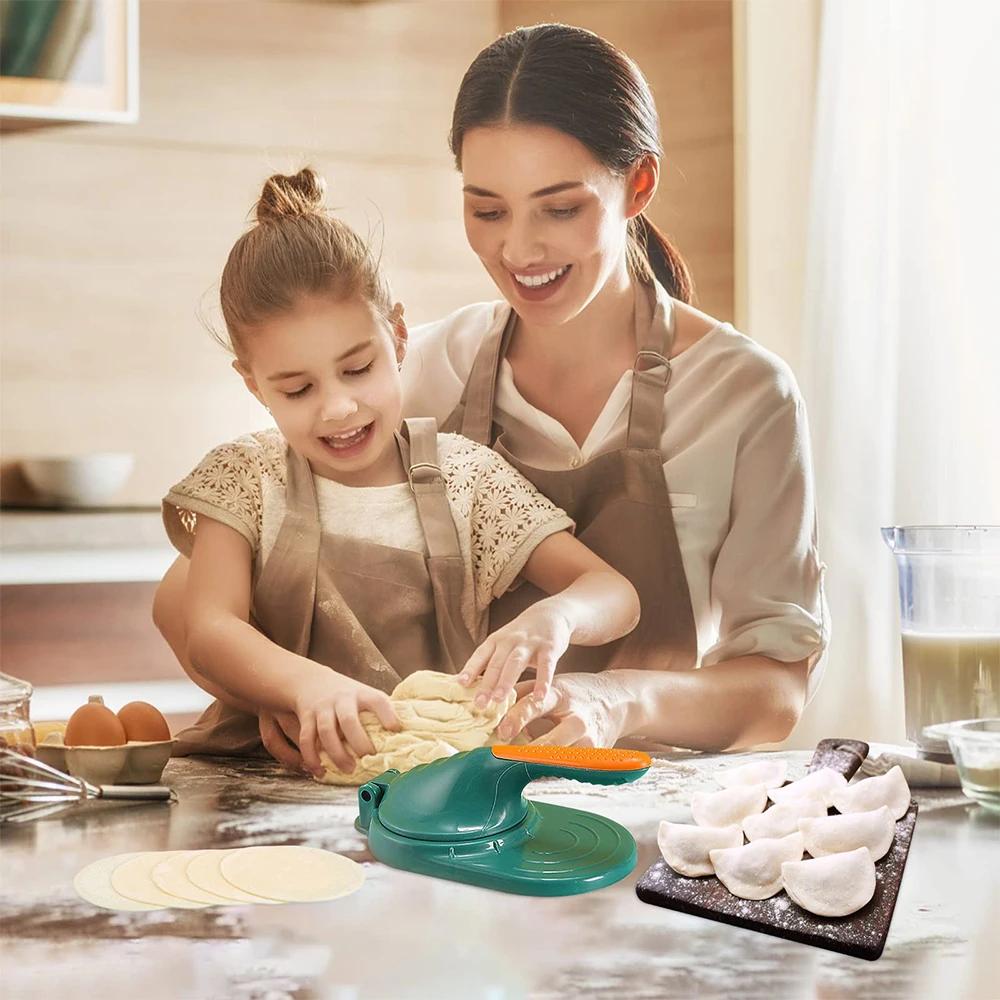 Výrobník těsta na knedlíčky, Kreativní výrobník knedlíčků, Ruční výrobník tortill, Kuchyně, Formičky na těsto na knedlíčky, Lis na těsto