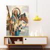 Diamond Embroidery Portrait Diamond Full Layout Horse 5d Diamond Painting Round Rhinestones Picture