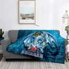 Anime Yu Gi Oh Card Yugioh Throw Blanket Blue Eyes White Dragon Anime Cartoon Soft Plush Blanket Bedroom Bedspread Home Decor