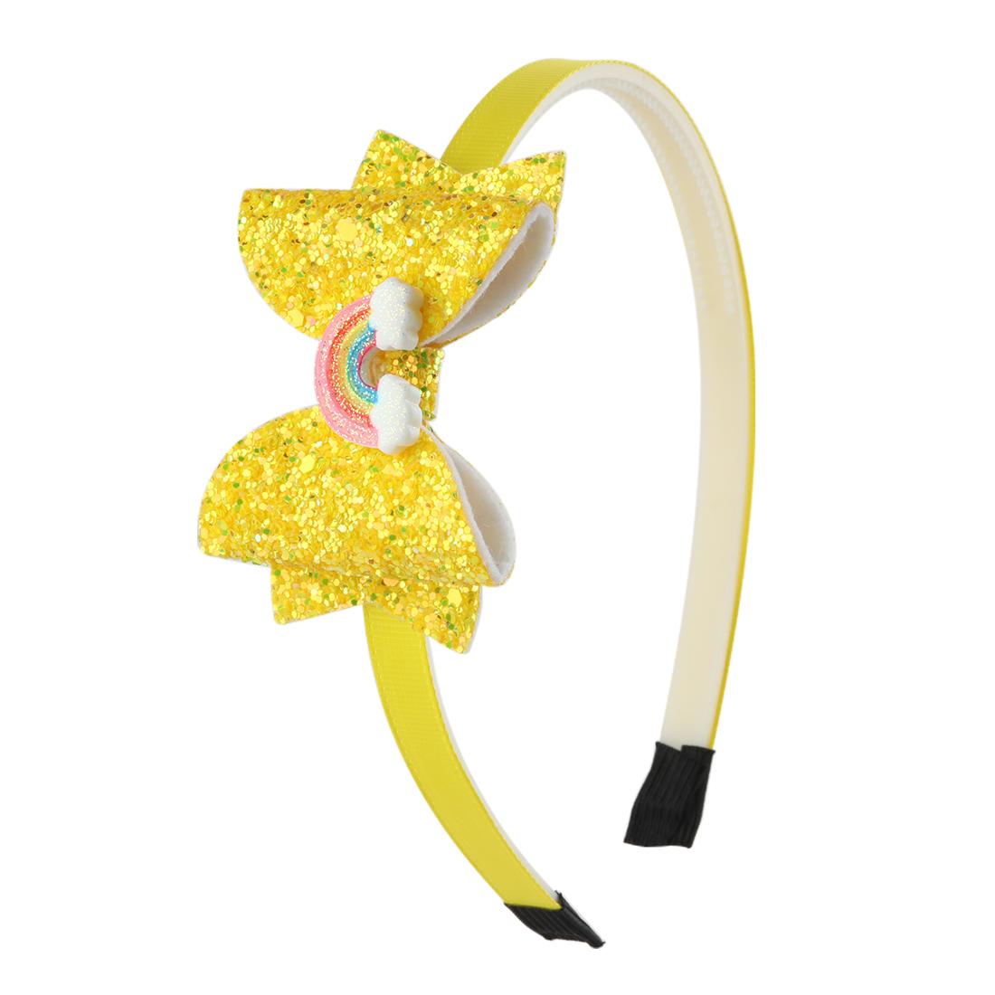 

1 шт. Повязки на голову с единорогом 3 Блестящие банты для волос Повязки на голову Милые радужные банты Повязки на голову для девочек Украшение для вечеринки Аксессуары для волос