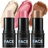 Contouring Stick and These Contouring Sticks Easily Contour Your Face for a Brighter 3-Piece Set Highlighter, Bronzer, Blush. Non-sticky,