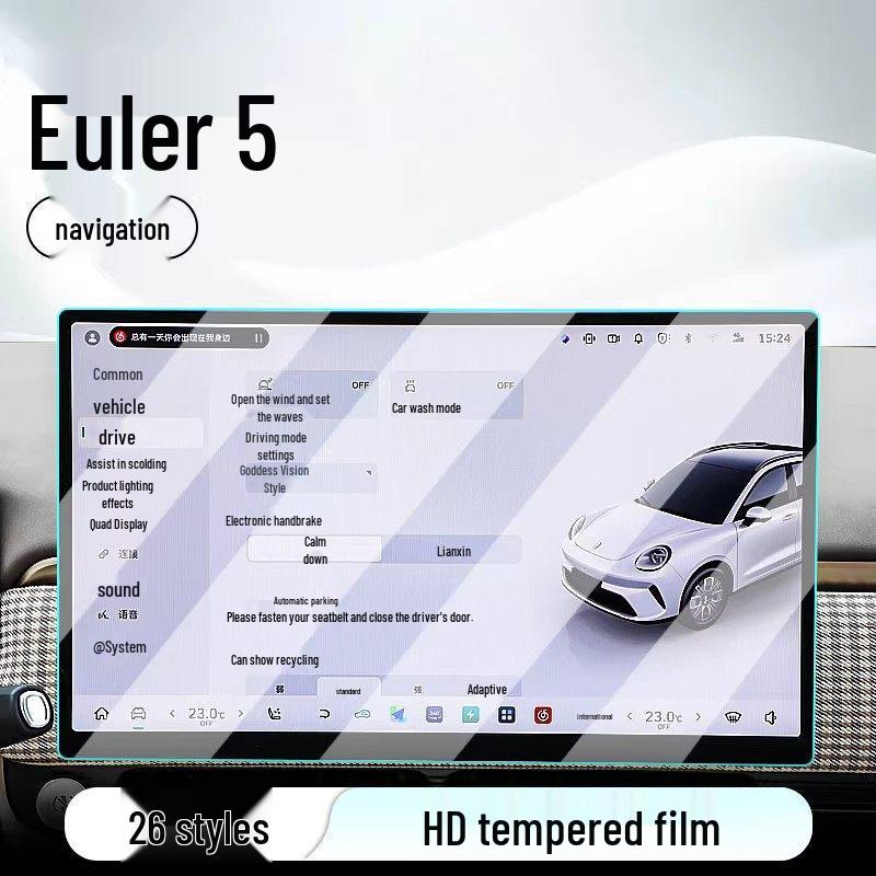 Tempered Glass Screen Protector for Great Wall ORA 5 Center Console Navigation Display