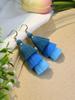 Bohemian Holiday Style Earrings Multi Layered Tassel Pendant Colorful Zircon Set Women's Earrings