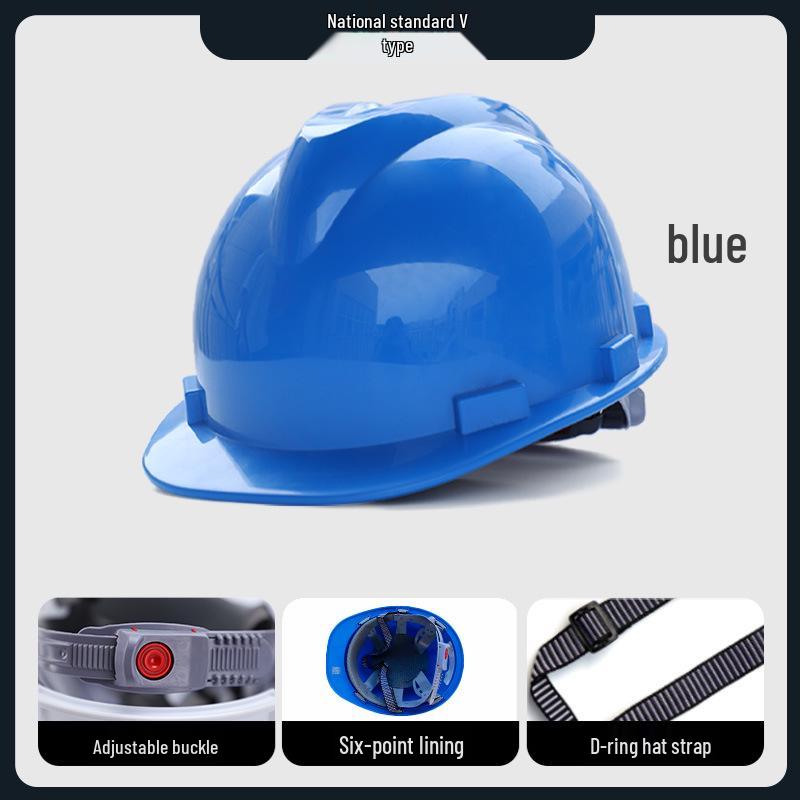 Iron Head V-Type Safety Helmet: Anti-Smash, Impact-Resistant, Ideal for Construction Engineers