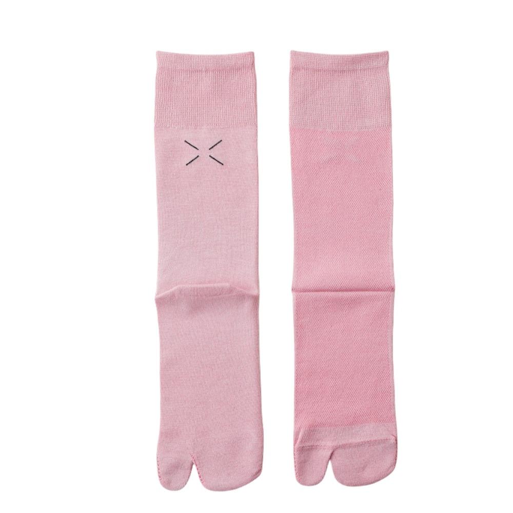 JK Mid Calf Stockings Breathable Split Toe Tube Socks Simple Calf Long Socks  Summer