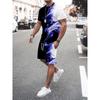 Tuta Sportiva Traspirante alla Moda da Uomo Casual Larga a Maniche Corte con Pantaloncini Tuta Comoda Unisex Abbigliamento Sportivo