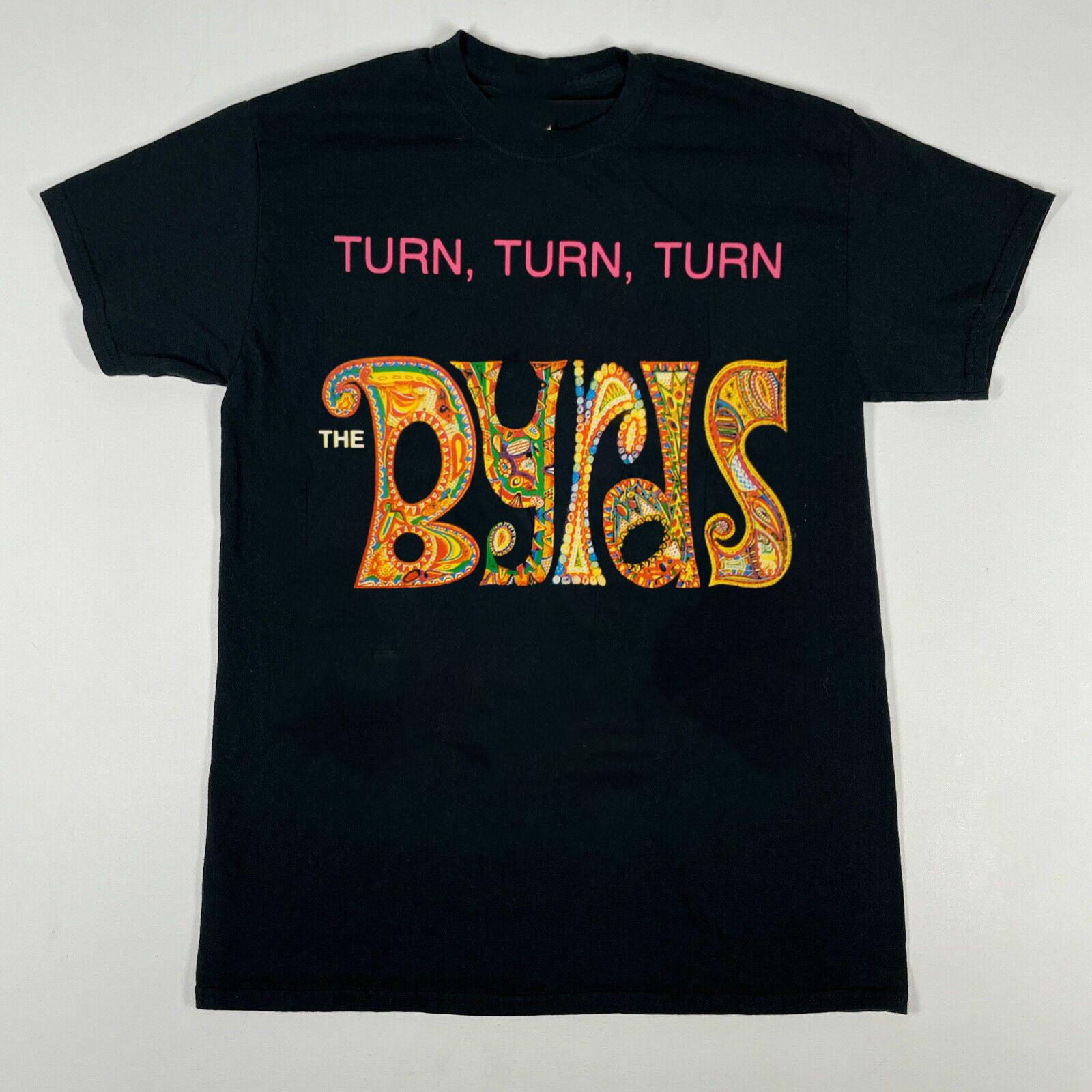Collection The Byrds Band Cotton Black S2345XL Men T-shirt MD22 S