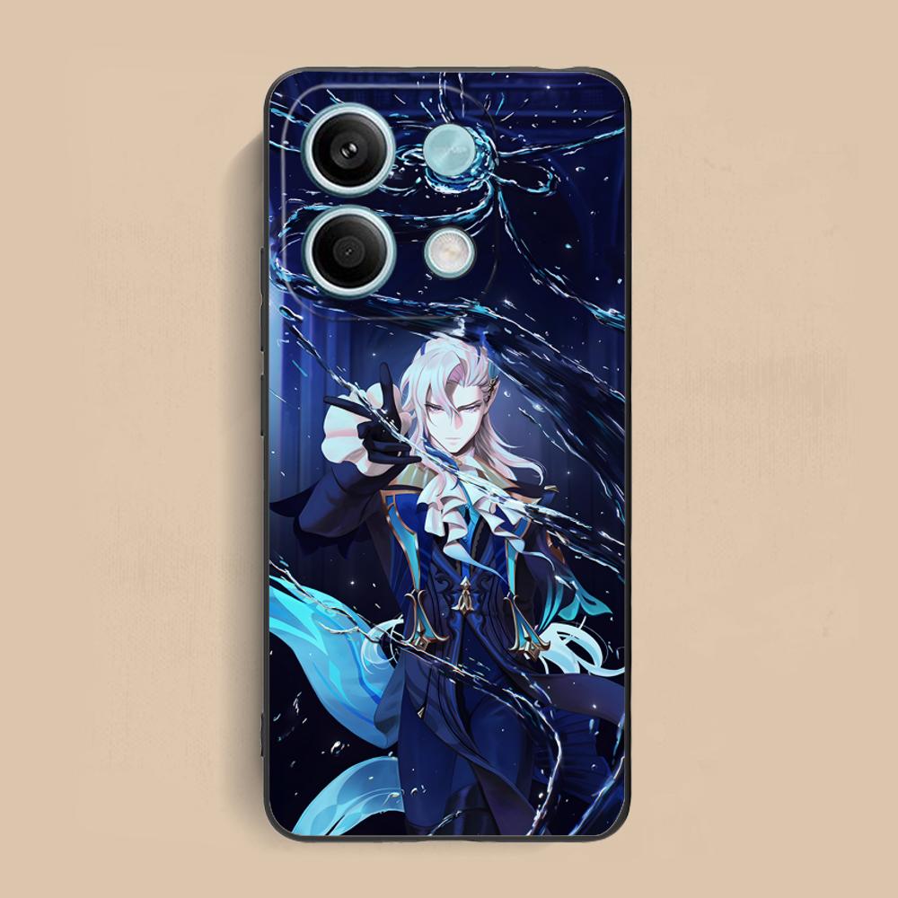 Game GI Neuvillette Matte TPU Mobile Phone Case for Xiaomi Redmi Note 14 13 12 11 S Pro Plus 4G 5G Colorful Printing Cover