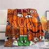 Darwin Watterson Printed Flannel Blanket, soft throw for bedroom sofa, washable, fan merchandise, great gift.