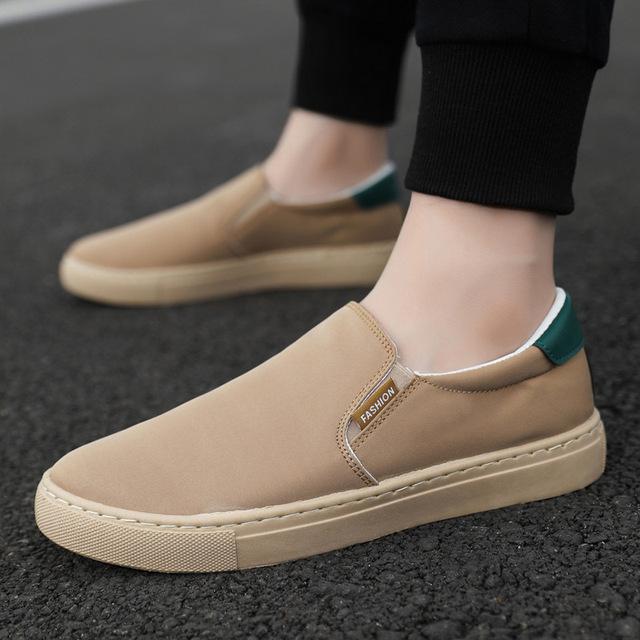 Nya Herr Canvas Skor Komfort Herr Sneakers Casual Flats Loafers Sommar Herr Körskor Andningsbara Promenadskor 48