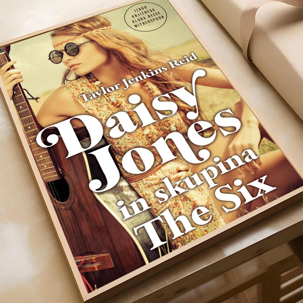

Daisy Jones The Six Canvas Painting Poster Home Living Room Bedroom Bar Cafe Art Decor Room Decor 21cm×30cm NoFrame