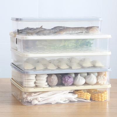 Knödel-Aufbewahrungsbox, großes Fassungsvermögen, Kühlschrank-Organizer, transparente Lebensmittel-Aufbewahrungsbox für die Küche zu Hause