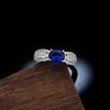 Fashion Jewelry Cultivated Sapphire Ring High Texture Group Set Design Coconut Egg Emerald Ring